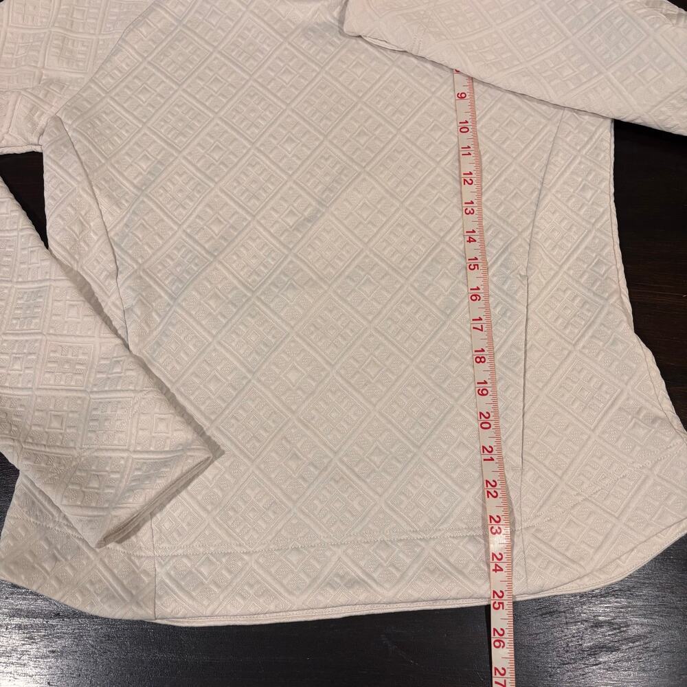 Sherpa Adventure Gear Nyano Quilted Cowl Neck Pullover Sweatshirt - Ivory M - Picture 5 of 5